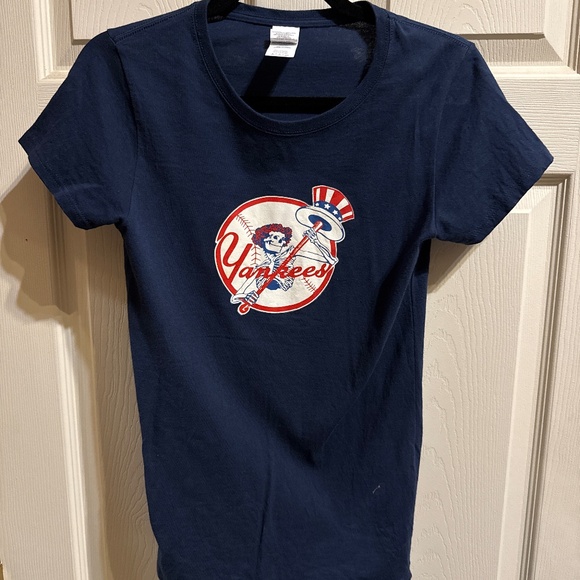 NYY Jeter Retirement Shirt Grateful Dead - Picture 1 of 2